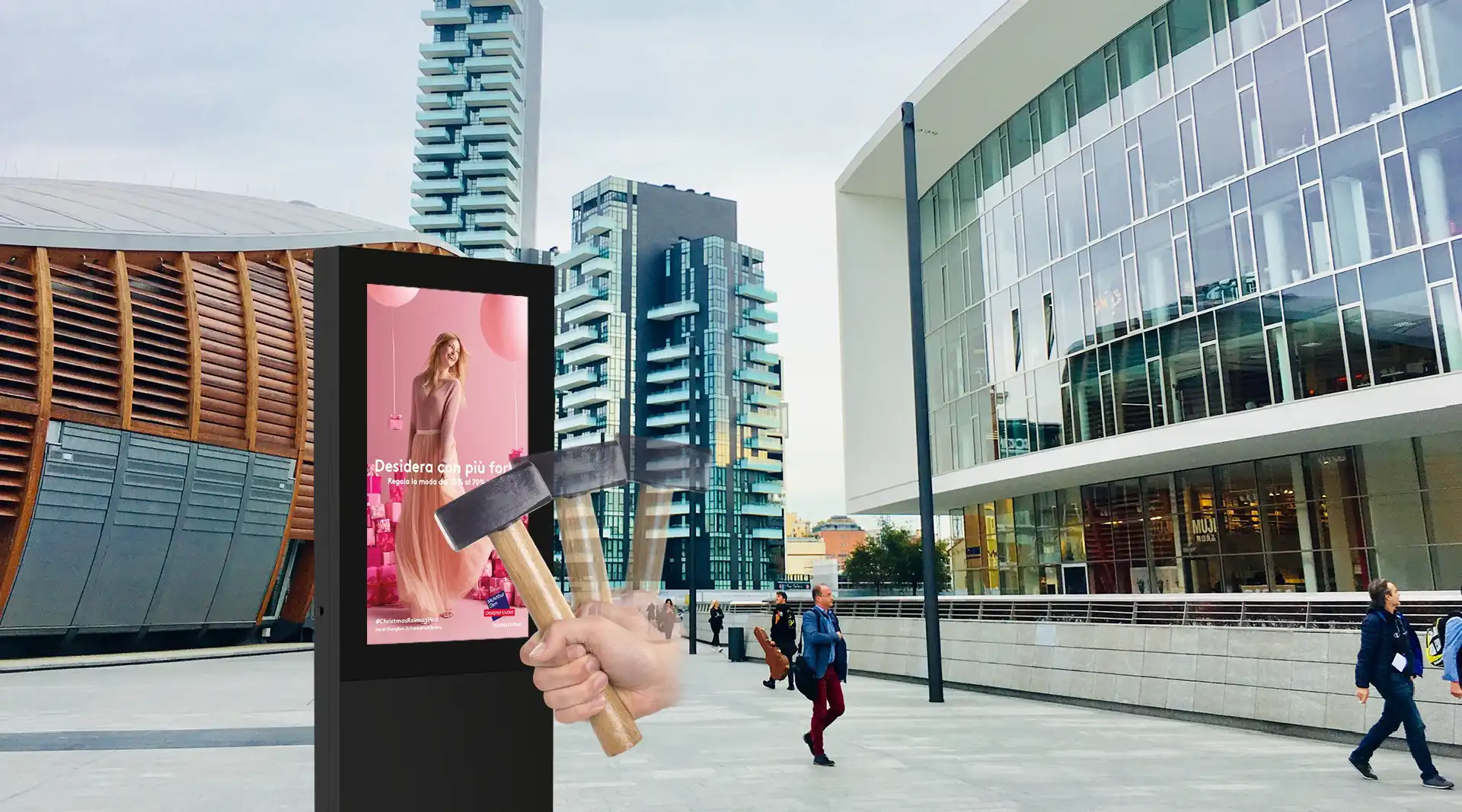 EKS vandal proof glass protection