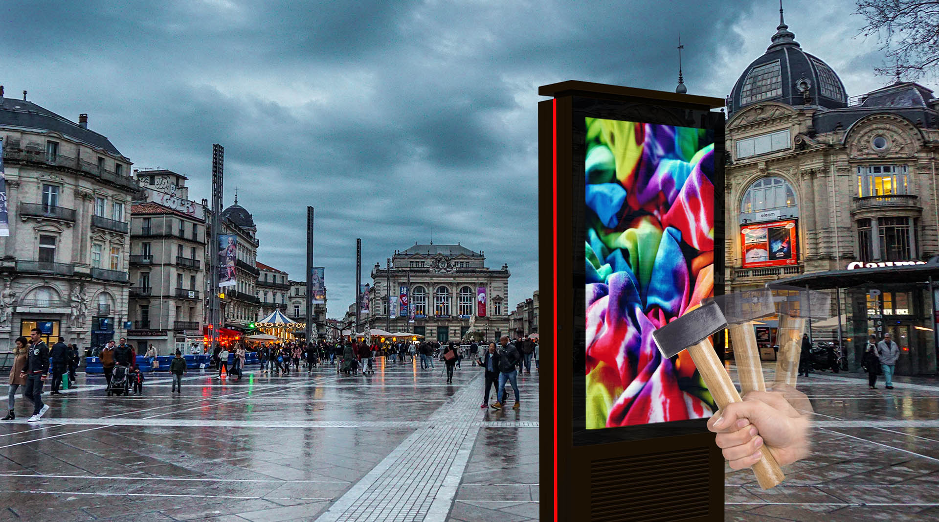 EFS LED vandal proof glass