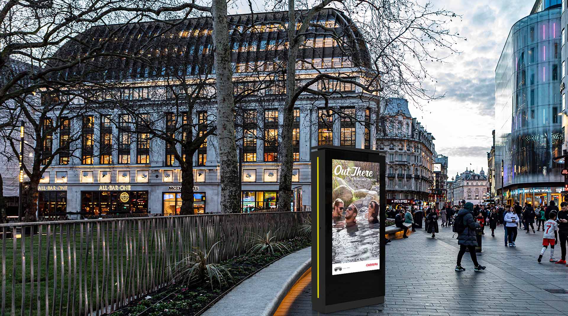 EFS outdoor advertising totem