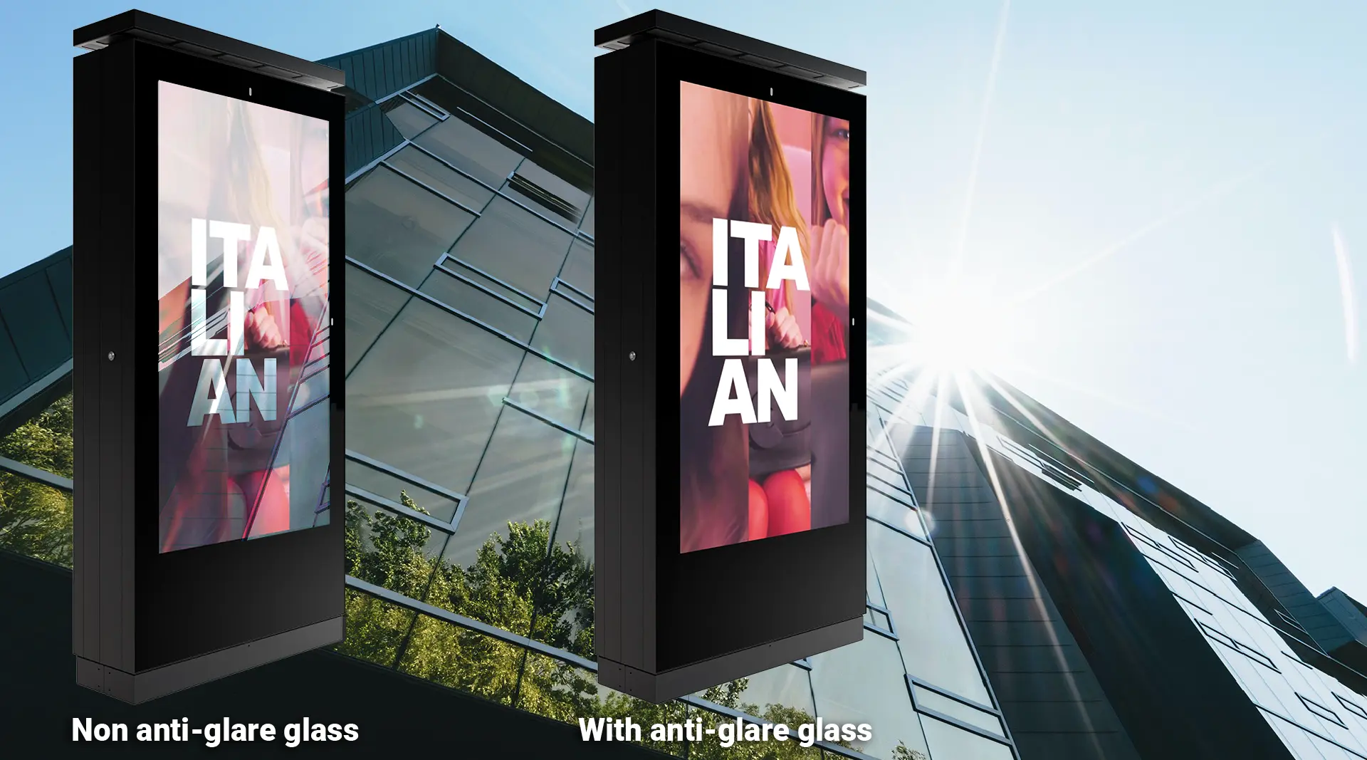 EFS totem LCD antiglare