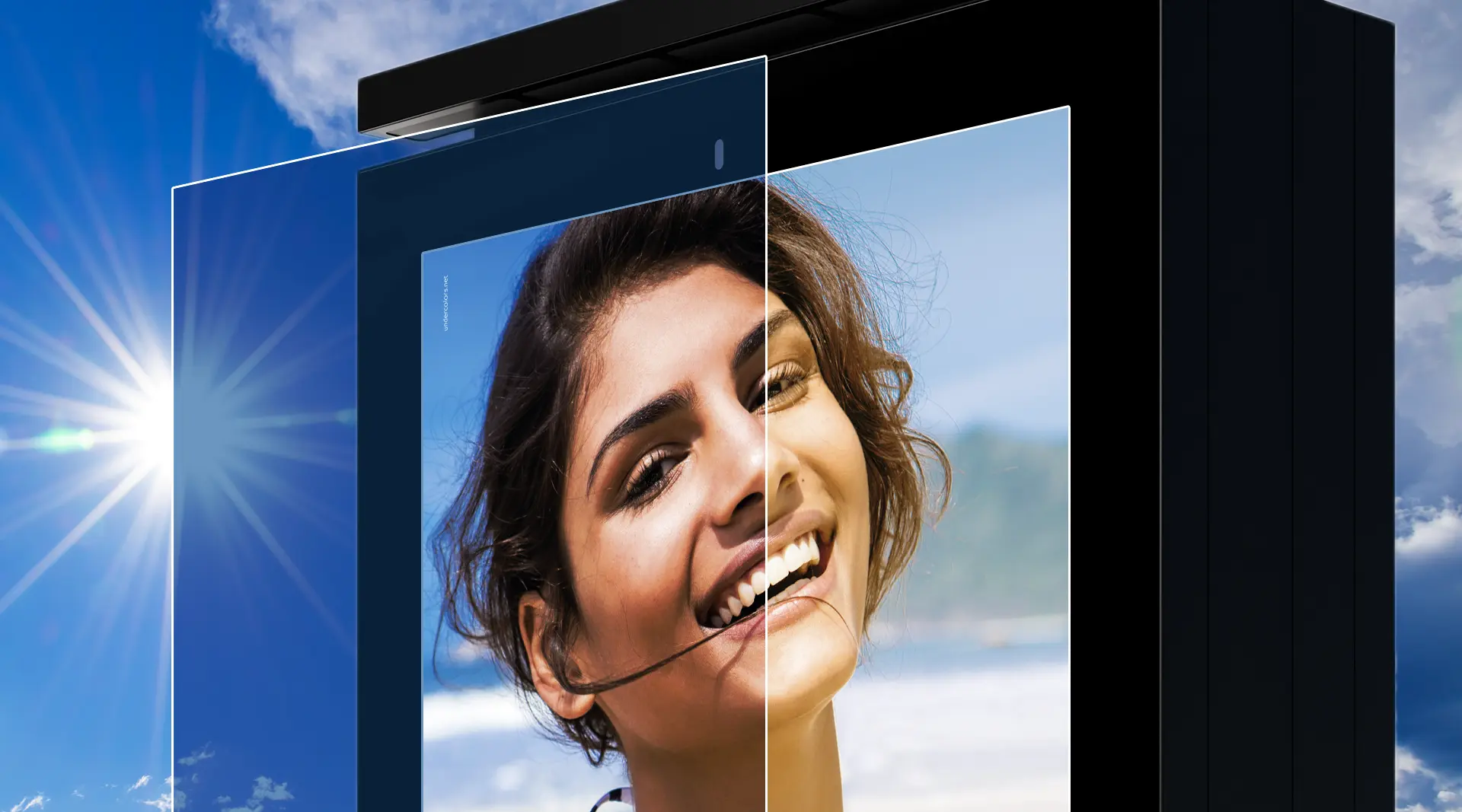 EFS totem LCD polarizzato